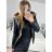 Kabát flaušový beránek s kapucí na zip dámský (L/XL ONE SIZE) ITALSKá MóDA IM321569 schwarz S