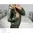 Herbst-Kapuzenjacke für Damen (XS-XL) POLISH FASHION PMWC23B8219 Khaki XS