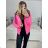 Herbst-Kapuzenjacke für Damen (XS-XL) POLISH FASHION PMWC23B8219 neon pink XL