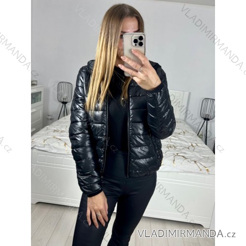 Damen-Kurzjacke für Herbst/Winter (M-2XL) POLISH FASHION IMWMN23L22-9866-1 schwarz XXL