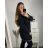 Warmes Langarmkleid für Damen in Übergröße (XL/2XL/3XL Einheitsgröße) ITALIAN FASHION IM423575 3xl / 4xl schwarz