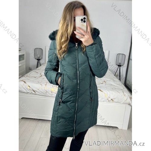 Damen Wintermantel (S-2XL) POLISH FASHION PMWC22AGJ9062 grün S