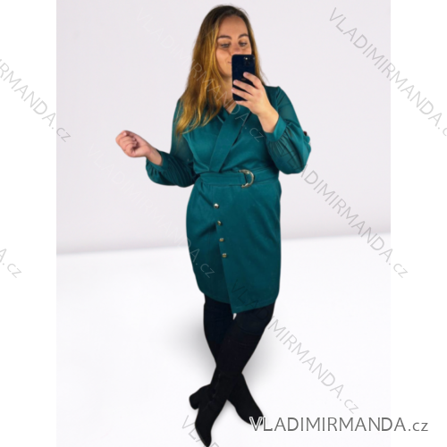 Elegantes Damenkleid mit langen Ärmeln (40,42,44,46,48) POLISH FASHION PMWHB23008