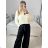 Damen Langarm Pullover (S / M ONE SIZE) ITALIAN FASHION IMM219072 S/M béžová
