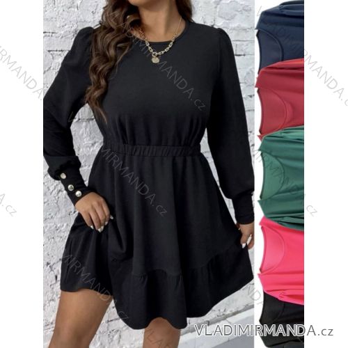 Kurzärmliges Damenkleid in Übergröße (3XL/4XL ONE SIZE) ITALIAN FASHION IMWT23201