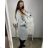 Damen-Kapuzenjacke in großen Größen (XL/2XL ONE SIZE) ITALIAN FASHION IM422684 3xl / 4xl hellgrau