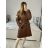Flauschiger Langarmmantel für Damen (Einheitsgröße S/M/L) ITALIAN FASHION IMC23427 M / L schwarz