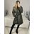Flauschiger Langarmmantel für Damen (Einheitsgröße S/M/L) ITALIAN FASHION IMC23427 M / L schwarz