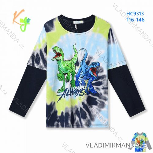 T-Shirt Langarm mit Pailletten Kinder Jugendliche Mädchen (116-146) KUGO B3258