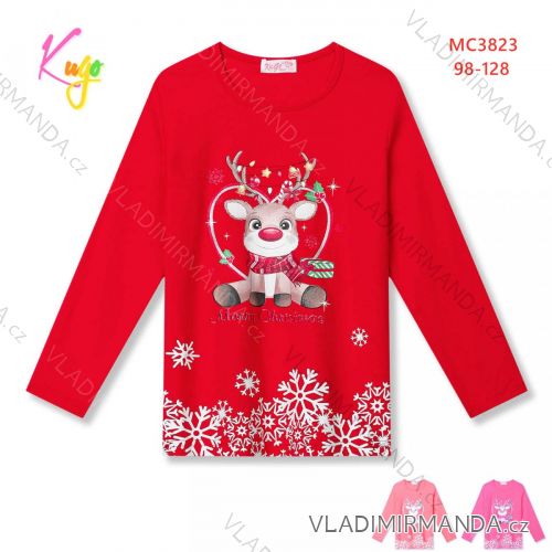 T-Shirt mit langen Ärmeln Kinder Mädchen Mädchen (98-128) KUGO HL9309