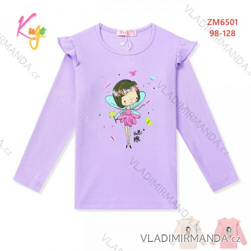 T-Shirt mit langen Ärmeln Kinder Mädchen Mädchen (98-128) KUGO HL9309
