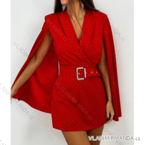 Elegantes Damenkleid mit langen Ärmeln (S/M EINHEITSGRÖSSE) ITALIAN FASHION IMPMD2331243L