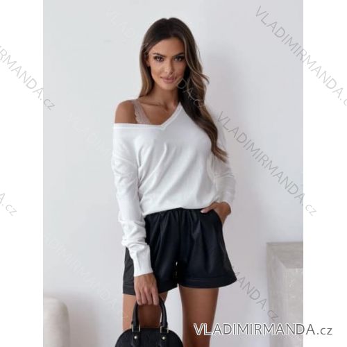 Damen-Strickpullover mit langen Ärmeln (Einheitsgröße S/M) ITALIAN FASHION IMM22FD9073