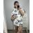 Kleid Oversize Kurzarm Damen (4XL/5XL ONE SIZE) ITALSKÁ MÓDA IM422FLUFF