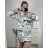 Kleid Oversize Kurzarm Damen (4XL/5XL ONE SIZE) ITALSKÁ MÓDA IM422FLUFF