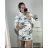 Kleid Oversize Kurzarm Damen (4XL/5XL ONE SIZE) ITALSKÁ MÓDA IM422FLUFF