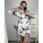 Kleid Oversize Kurzarm Damen (4XL/5XL ONE SIZE) ITALSKÁ MÓDA IM422FLUFF