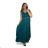 Langes Strickkleid mit Rollkragen und kurzen Ärmeln für Damen (Einheitsgröße S/M) ITALIAN FASHION IMM22FD51751 XL/2XL Smaragd