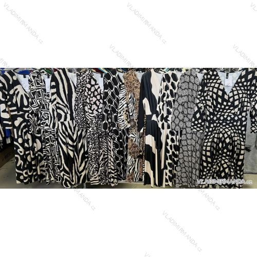Elegantes Damenkleid mit langen Ärmeln (Einheitsgröße S/M) ITALIAN FASHION IMM23M6062