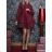 Elegantes Damenkleid mit langen Ärmeln (Einheitsgröße S/M) ITALIAN FASHION IMM23M6062