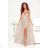 Langes, elegantes Damenkleid mit breiten Trägern (SL) FRENCH FASHION FMPEL23VELVET béžová 40