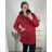 Langärmliger Damenmantel mit Kapuze und Reißverschluss (S-2XL) ITALIAN FASHION IMT22023/DU