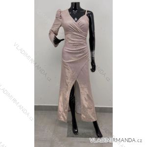 Langes, langärmliges Partykleid für Damen (Einheitsgröße S/M) ITALIAN FASHION IMM23056