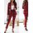 Set elegante Jacke Langarm und Hose Damen (S / M ONE SIZE) ITALIAN FASHION IMM211392