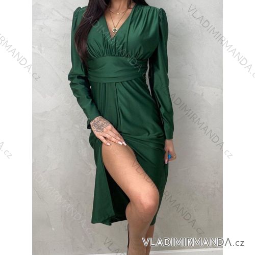 Damen Elegantes Kurzes Langarmkleid (S / M ONE SIZE) ITALIAN FASHION IMWC217235