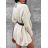 Kleid mit 3/4 Ärmeltasche für Damen (uni sl) ITALIAN Fashion IM3181746