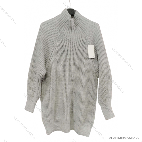 Langarm-Rollkragenpullover für Damen (S/M/L/XL/2XL ONE SIZE) ITALIAN FASHION IM422943 -   grau,   XL/2XL
