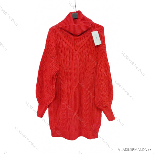 Damenpullover Langarm (uni sm) ITALIENISCHE MODE IM4191711 rot M / L