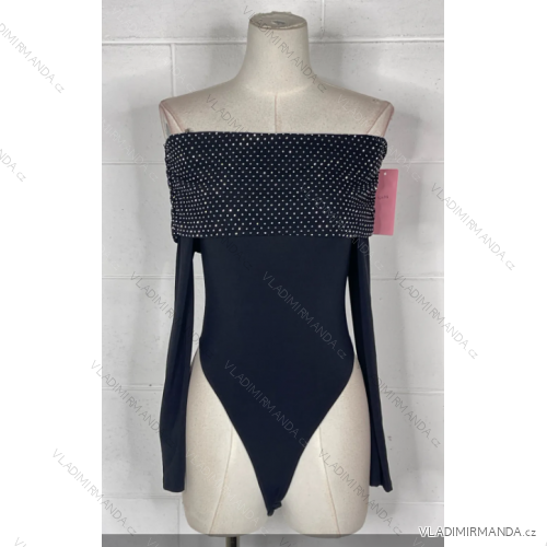 Langarm-Body für Damen (Einheitsgröße S/M) ITALIAN FASHION IMPBB23A12495