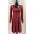 Elegantes Damenkleid mit langen Ärmeln (Einheitsgröße S/M) ITALIAN FASHION IMM23M6062