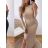 Elegantes Damenkleid mit langen Ärmeln (Einheitsgröße S/M) ITALIAN FASHION IMM23M6062
