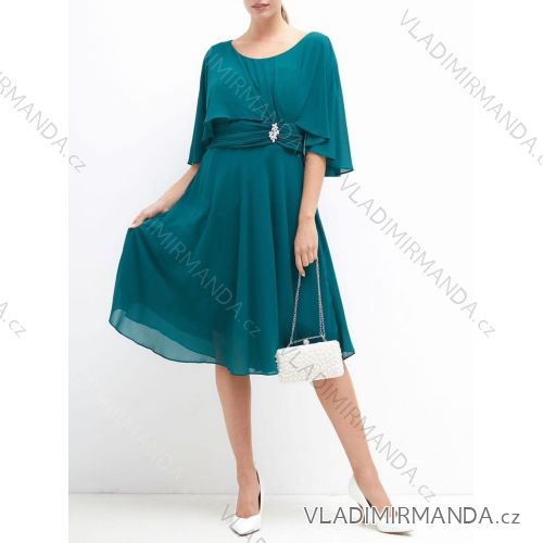 Langes, langärmliges Partykleid für Damen (Einheitsgröße S/M) ITALIAN FASHION IMM23056