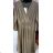 Langes, langärmliges Partykleid für Damen (Einheitsgröße S/M) ITALIAN FASHION IMM23056
