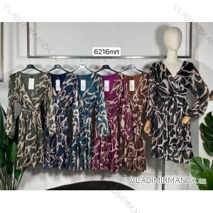 Elegantes Damenkleid mit langen Ärmeln (Einheitsgröße S/M) ITALIAN FASHION IMM23M6062