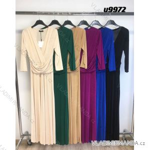 Elegantes Damenkleid mit langen Ärmeln (Einheitsgröße S/M) ITALIAN FASHION IMM23M6062