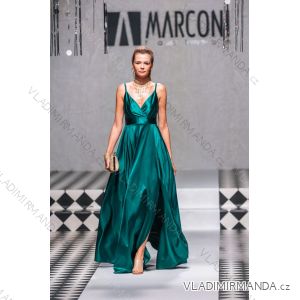 Langes formelles Kurzarmkleid für Damen (36-54) POLISH FASHION PMLMR23ALICE