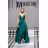 Langes formelles Kurzarmkleid für Damen (36-54) POLISH FASHION PMLMR23ALICE grün 36