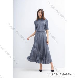Kleid mit 3/4 Ärmeltasche für Damen (uni sl) ITALIAN Fashion IM3181746