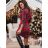 Elegantes Damenkleid mit langen Ärmeln (Einheitsgröße S/M) ITALIAN FASHION IMM23M6062