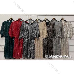 Kleid mit Knöpfen und geknöpften Damen (uni s-m) ITALIAN FASHION IM2203948