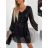 Kleid mit Knöpfen und geknöpften Damen (uni s-m) ITALIAN FASHION IM2203948