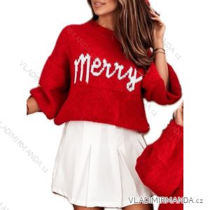 Langarm-Strickpullover für Damen (S/M EINHEITSGRÖSSE) ITALIAN FASHION IMWAE23047