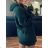 Strickpullover dünner Rollkragen Langarm Damen (L / XL ONE SIZE) ITALIAN FASHION IMD211110