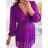 Damen Elegantes Kurzes Langarmkleid (S / M ONE SIZE) ITALIAN FASHION IMWC217235