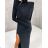 Damen Elegantes Kurzes Langarmkleid (S / M ONE SIZE) ITALIAN FASHION IMWC217235