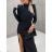 Damen Elegantes Kurzes Langarmkleid (S / M ONE SIZE) ITALIAN FASHION IMWC217235